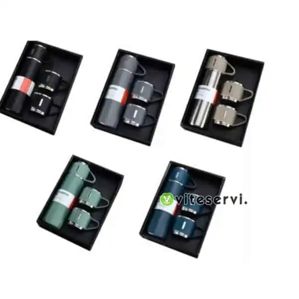 Thermos en acier inoxydable 500ml plus 2 tasses