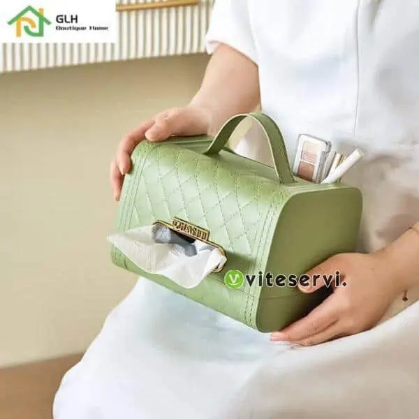 Boîte à serviette en plastique en forme de sac pour voiture, bureau et maison