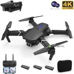 Mini drone E88 Pro 4k HD, double caméra, positionnement visuel, 1080P WiFi FPV