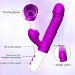 Vibromasseur lapin suceur de poussé pour femmes
