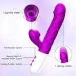 Vibromasseur lapin suceur de poussé pour femmes