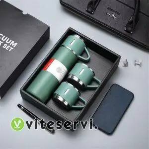 Thermos en acier inoxydable 500ml plus 2 tasses