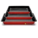 Set de 3 moule à gâteau rectangulaire