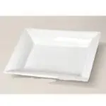 Plateau de service blanc en céramique