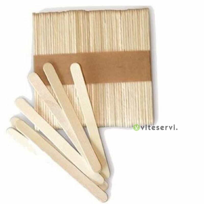 1 4 Ensemble de 100 pièces bâtonnés de glace en bois, mélangeur de solution naturelle ou chimique