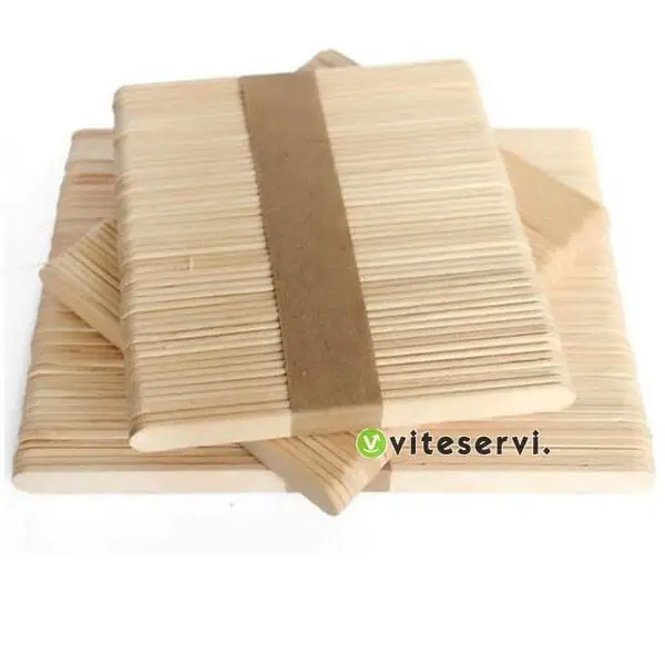2 Ensemble de 100 pièces bâtonnés de glace en bois, mélangeur de solution naturelle ou chimique