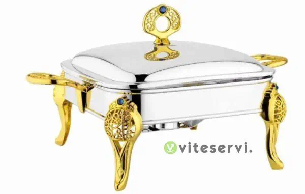 Dish de service en acier inoxydable 3 litres