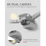 Mini drone E88 Pro 4k HD, double caméra, positionnement visuel, 1080P WiFi FPV