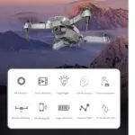 Mini drone E88 Pro 4k HD, double caméra, positionnement visuel, 1080P WiFi FPV