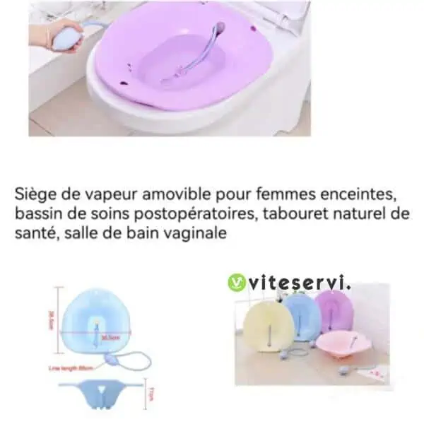 Siège de vapeur amovible pour femme enceinte