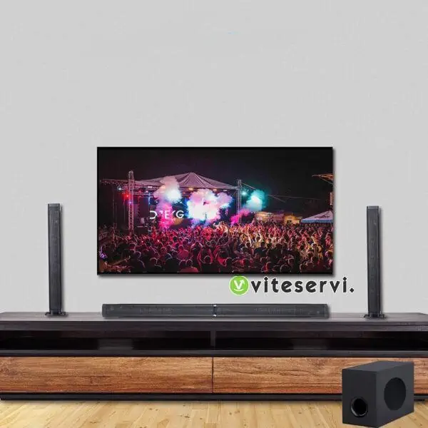 Home cinéma, barre de son modulable à télécommande pour TV et téléphone avec connection bluetooth