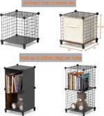 Lot de 6 étagères de rangement multifonctions en fil métallique pour armoire, placard, bibliothèque, parfait pour le bureau, le salon, la cuisine, la salle de bain