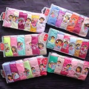 Lot de 6 slip pur coton pour enfants garçons et filles de 1ans jusqu'à 14 ans