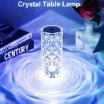 Lampe de luxe tactile cylindre lumineux à télécommande multicolore pour décoration