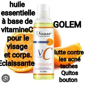 Vitamine C huile pour un visage et corps plus lisse et éclatant