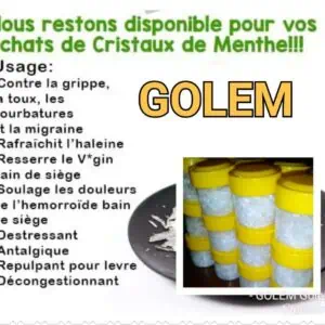 Cristaux de menthe original Golem