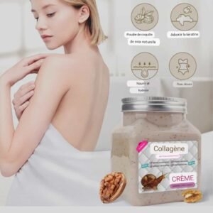 Gommage de visage et corps blanchissant au collagen