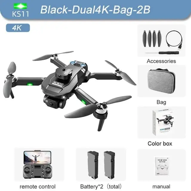 WhatsApp Image 2023 11 13 at 19.25.52 (1) Mini drone 8K professionnel double caméra et double battérie de 145g