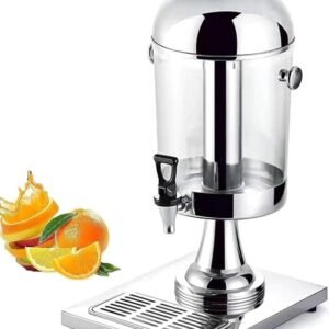 Distributeur de boison de marque GYUBAY en acier Inoxydable de taille: 34.5x26x58cm, 8 Litres. Machine de conservation au frais du jus et autres boissons.
