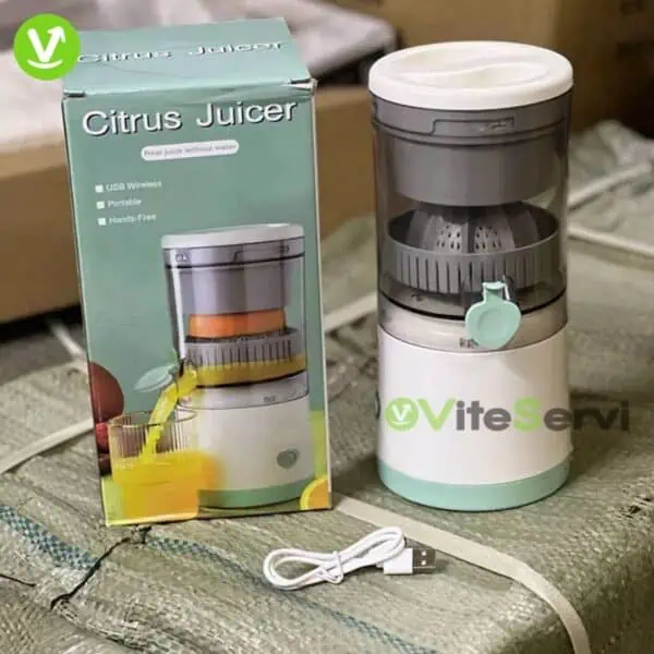 Extracteur de jus (2) Extracteur de Jus Sans Fil Portable Rechargeable par USB
