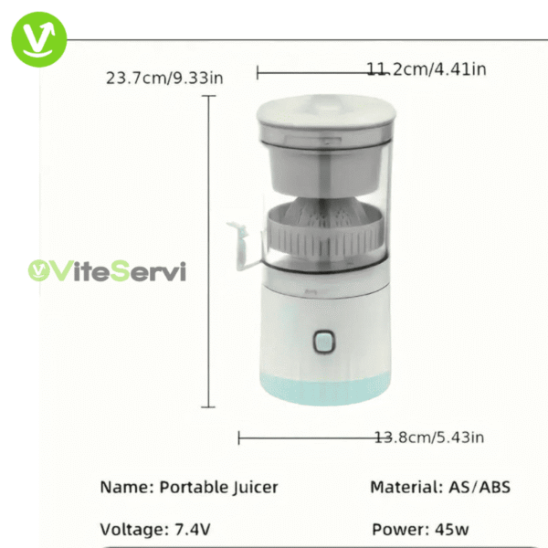 Extracteur de Jus Sans Fil Portable Rechargeable par USB