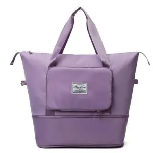Sac De Sport Et De Fitness Pliable Et Extensible Pour Femmes, Sac De Voyage À Séparation Sèche Et Humide, Sac De Rangement Pour Bagages Extérieur