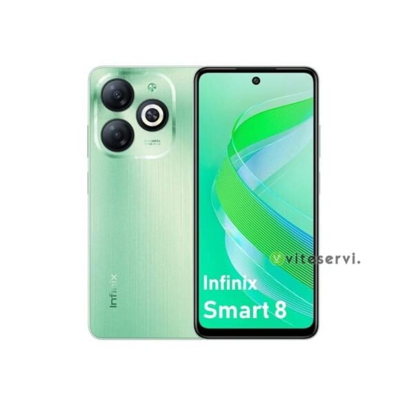 Smart 8 Vert frt Infinix smart 8 64Gb – Ram 3Gb3 – Camera 50MP+32MP Batterie 5000mA