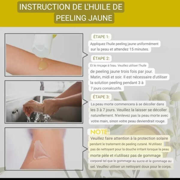 Peeling oil de traitement