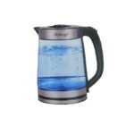 Bouilloire électrique en verre Mylongs de 2,2 litres pour faire bouillir de l'eau et du lait - Transparente.