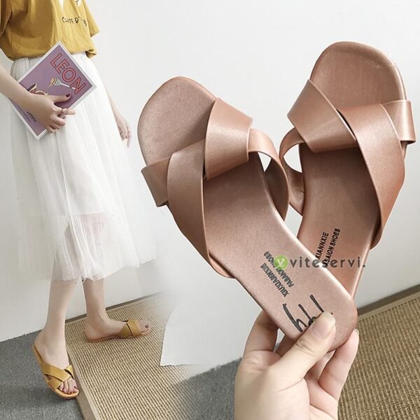 Sandales plates de sortie pour femmes