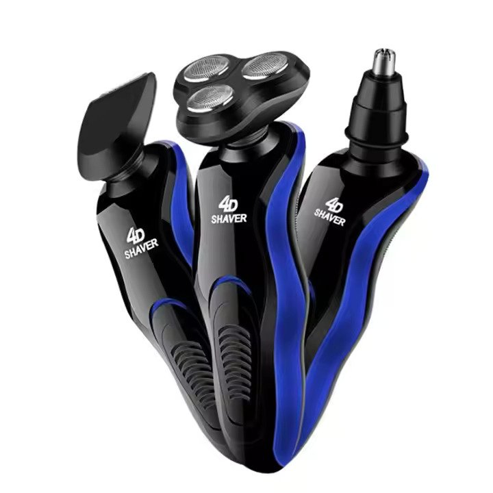 Rasoir révolutionnaire pour barbe Rasoir électrique rechargeable Hommes Kit de toilettage appareil à raser Barbe en profondeur et sans irritation