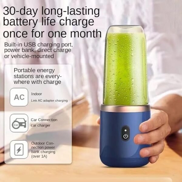Presse-agrumes portable multifonction électrique Mini presse-agrumes mélangeur rechargeable pour cuisine ( fruits et légumes)