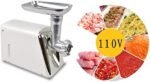 Hachoir à viande électrique 110V/220v, trancheur, coupe-légumes, rectifieuse, remplisseur de saucisses, broyeur, hachoir alimentaire, processeur