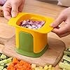 511pZHhijFL. AC US100 Decoupe frites - pommes de terre ,oignon, tomate, Salade en dés ondulés pratique pour légumes