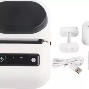 Imprimante de Reçus, mini imprimante Thermique avec Prise UE pour Connecter Plusieurs Appareils pour Centre Commercial