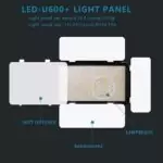 Selfie Anneau Lumineux LED lumière vidéo Photo Studio Lampe Bicolore 2500 K-8500 k réglable avec trépied Support à Distance for l'enregistrement vidéo Para Lampes à Selfie (Color : NA-U600-16BC)