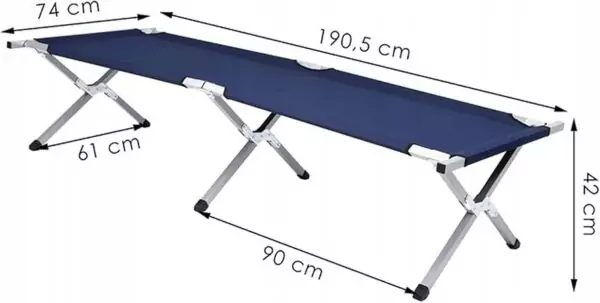 Lit de camping  pico longue 74 x 190,5 cm