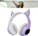 Casque sans Fil, Modèle hello kitty, Casque avec HiFi Idéal pour enfant et adolescents