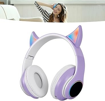 61LQp6+moiL. AC SY355 Casque sans Fil, Modèle hello kitty, Casque avec HiFi Idéal pour enfant et adolescents
