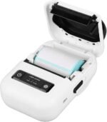 Imprimante de Reçus, mini imprimante Thermique avec Prise UE pour Connecter Plusieurs Appareils pour Centre Commercial