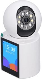 Caméra de Surveillance d'appel Vidéo à Domicile, Caméra Vidéo Bidirectionnelle Rotative pour Personnes âgées