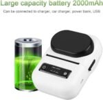 Imprimante de Reçus, mini imprimante Thermique avec Prise UE pour Connecter Plusieurs Appareils pour Centre Commercial