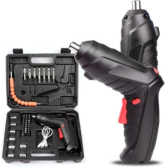 71NubYnfHEL. AC SX569 Kit de Tournevis et Perceuse électrique sans fil 47pièces et de clés sans fil rechargeable