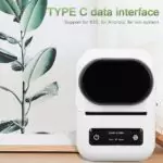 Imprimante de Reçus, mini imprimante Thermique avec Prise UE pour Connecter Plusieurs Appareils pour Centre Commercial