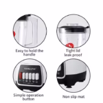 Moulinette Presse-agrumes 1,5 L 3 en 1 Mélangeur de glace 600 W
