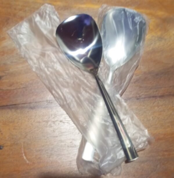 Louches de table cuisine Cuillère triangulaire coréenne de grande taille, acier inoxydable, cuillère de service de nourriture occidentale, cuillère publique, maison, hôtel, cuillère à soupe spéciale