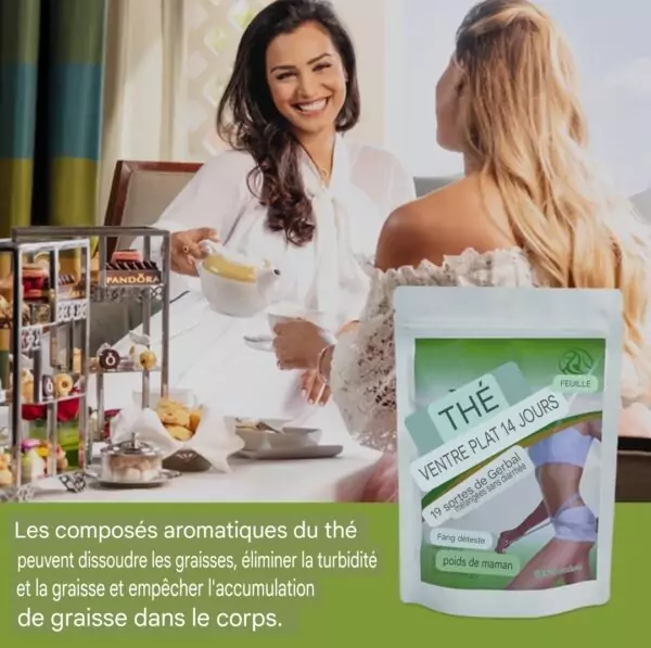 Thé minceur dégraissant ventre plat détox silhouette affinée sans diarrhée 5g×20sachets