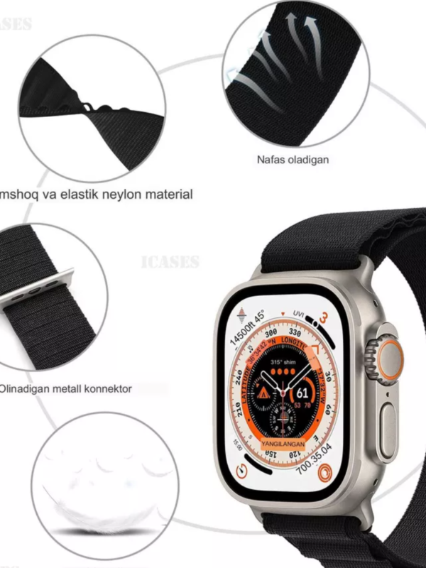 Montre connectée S9 Ultra MAX ; écran (2,19 pouces 55 mm); couleur(orange)