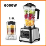 Moulinette 2 en 1 avec pot de 2,5 L sans BPA, mixeur à 4 lames tranchantes en acier inoxydable avec 9 vitesses, pour broyeur à glace et condiments, moulin, moulin à café/épices
