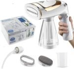 Défroisseur à vapeur 1600 W pour vêtements, design portable , défroisseur à vapeur pour tissus avec chauffage rapide en 40 secondes, réservoir d'eau d'une capacité de 250 ml, élimine les plis, pour la maison, le bureau